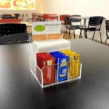 Imagem de Porta Guardanapo e sache e A6 - Acrihome Acrílicos