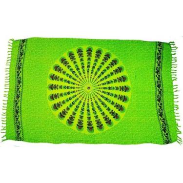 Imagem de Canga de Praia Indiana Mandala - Verde Limão - Besakih, Verde limão