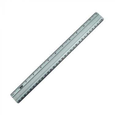 Imagem de Régua 30CM Onda Alumínio PCT/24