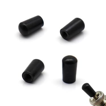 Imagem de Conjunto universal de botões de interruptor de guitarra - botão de interruptor de captador de ponta de metal para Epiphone Les Paul, serve para interruptores de 3,5 mm e 4 mm (preto, 1 peça - 3,5 mm e