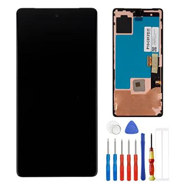 Imagem de E-YIIVIIL Tela OLED compatível com Google Pixel 7 GVU6C GQML3 16.0 cm tela LCD digitalizador montagem com moldura e ferramentas gratuitas (suporte a impressão digital)