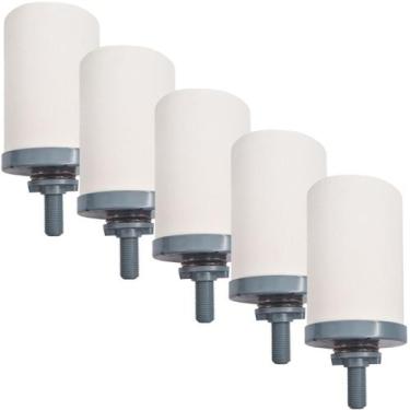 Imagem de Kit 5 Vela Cerâmica Carvão Ativado Acquapure Universal Filtro de Barro