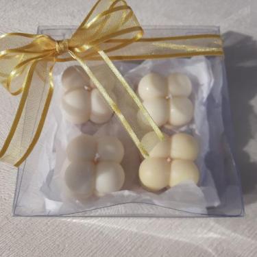 Imagem de Kit 4 Velas Mini Bubble Aromáticas Decoração Presente Bamboo - Likare 