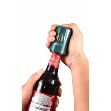 Imagem de Abridor de Garrafa Cerveja Magnético Automático Aço Inox - Attus