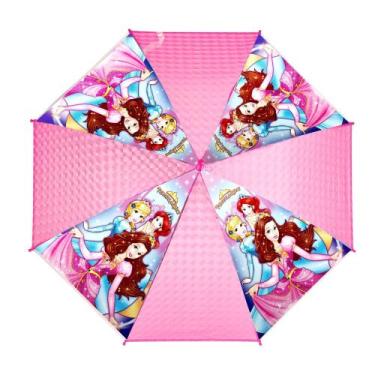 Imagem de Guarda chuva infantil princesas cabo longo sombrinha pr072mt - SEMAX