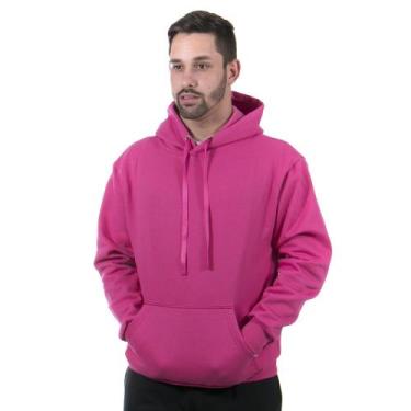 Imagem de Moletom Canguru com Capuz Masculino Blusa cor Pink - Ipê Mulato, Pink,