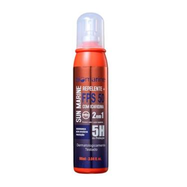 Imagem de Protetor Solar Sun Marine FPS50 com Repelente 90ml - BIOMARINE