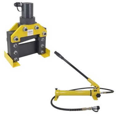 Imagem de Kit Cortador Hidráulico CWC-150 | Barramento de Cobre até 150mm + Bomba Hidráulica 700Kg/cm²