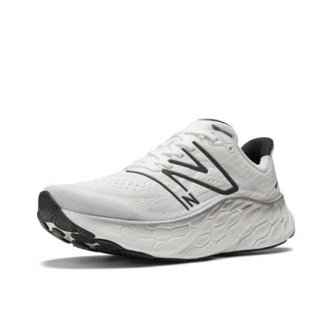 Imagem de New Balance Fresh Foam X More V4 Tênis de corrida masculino, Branco/Preto Metálico/Preto, 15 Wide