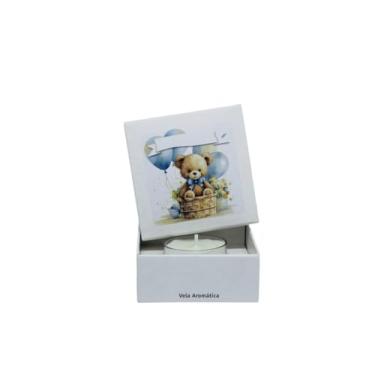 Imagem de Velitah Brasil, Kit 12 Lembrancinhas Baby Maternidade Menino Vela Aromática