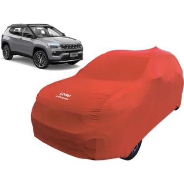 Imagem de Capa Automotiva Para Jeep Compass Tecido Helanca Lycra - Mz, Vermelha
