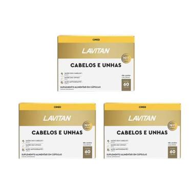 Imagem de Kit 3 Lavitan Cabelos E Unhas 60 Capsulas - Cimed