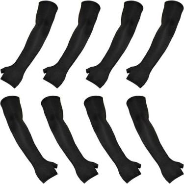 Imagem de Kit 4 pares de manguitos com proteção UV50+ com dedo (par) - EX311, Pr