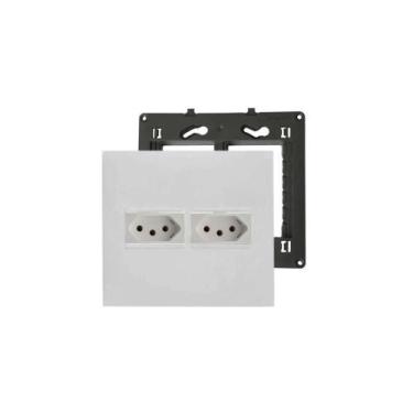 Imagem de Conjunto 4x4+ Suporte 4x4+ 2 Mods Toamada 10A+20A Pial Plus+ - Legrand