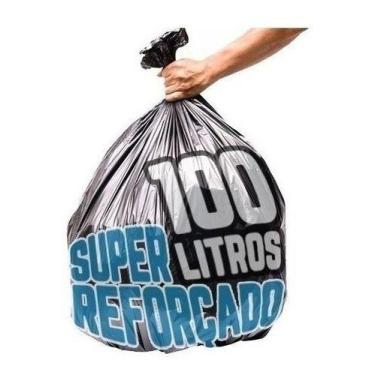 Imagem de Saco De Lixo 100 Litros 100 Un Preto Super Reforçado - HIGIPACK