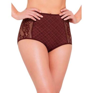 Imagem de Calcinha Clássica Triumph 45126 Rendada, Vinho, XG