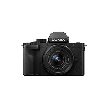 Imagem de Câmera sem espelho Panasonic LUMIX G100 4k para foto e vídeo, microfone embutido com rastreamento, sistema de lentes intercambiáveis Micro Four Thirds, lente de 12 a 32 mm, sensor híbrido de 5 eixos