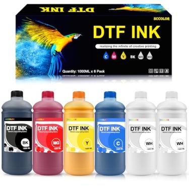 Imagem de SPLENDIDCOLOR DTF Ink 1000 ml, pacote com 6, refil de tinta digital premium DTF à base de água para impressoras de filme direto com cabeça de impressão L1800 L805 R1390 4720 I3200 XP600 DX7 DX5
