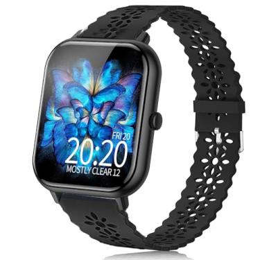 Imagem de Compatível com pulseiras de relógio inteligente RLQA, pulseira de substituição de silicone de liberação rápida de 20 mm, compatível com IOWODO R30 Pro, R50/compatível com Blackview R50/compatível com