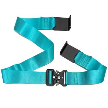 Imagem de HENGLIANG Cinto de segurança GoKart ajustável para Segway Ninebot GoKart Pro/Pro2, acessórios originais do kit Go Kart (azul-verde)