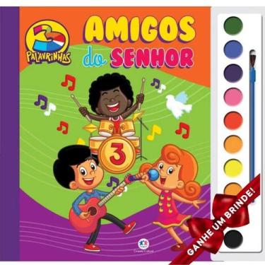 Imagem de Livro Infantil 3 Palavrinhas - Amigos do Senhor Livro Para Colorir Com
