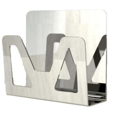 Imagem de Suporte Para Lamina Barbear Porta Gilete Adesivo Inox ELG - FassinShop