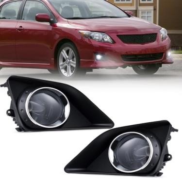Imagem de BUNKER INDUST Faróis de neblina de LED compatíveis com Corolla 2009 2010, kit de farol de neblina de substituição para para-choques (1 par)