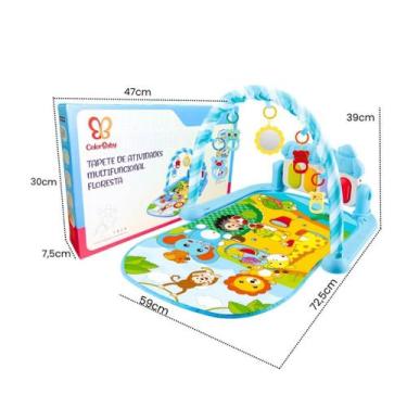 Imagem de Tapete de Atividades Musical com Piano Interativo e Móbiles para Bebê 