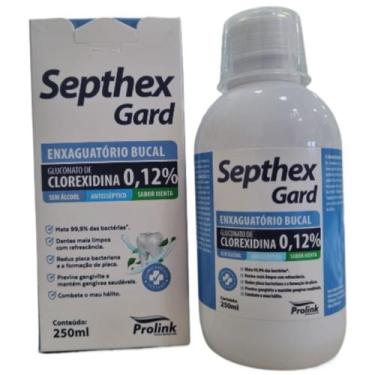 Imagem de Enxaguante bucal com clorexidina 0,12% septhex gard 250ml - PROLINK
