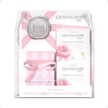 Imagem de Kit Giovanna Baby Classic: 1 Deo Colônia e 2 Sabonetes Vegetais