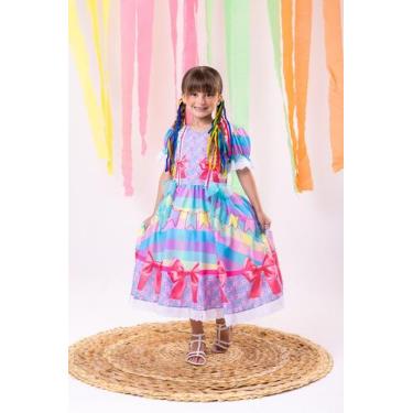 Imagem de Vestido Marie Junino Luxo Arraiá da Paz, 8, Lavender