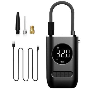 Imagem de Bomba De Ar Calibrador Compressor Digital Portatil Mini Led - Desert E