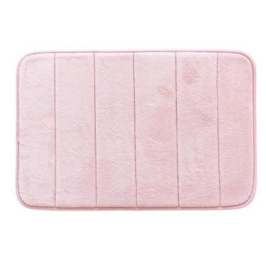 Imagem de Tapete de Banheiro Super Soft 60cm x40cm Camesa 100% Poliéster, Rose, 