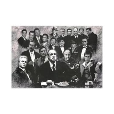 Imagem de Tony Montana Scarface Movie Poster Pintura Em Tela Arte De Parede Para