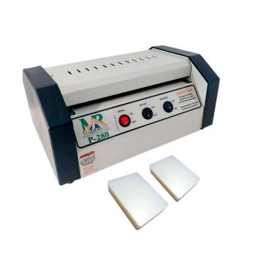 Imagem de Kit Plastificadora P280 Oficio Polaseal Rg E Cpf 100un 220v.