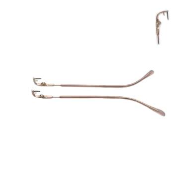 Imagem de QYAJS 1 par de armação de metal, braços, óculos sem aro, pernas, óculos, têmpora, armação e chave de fenda 3 em 1