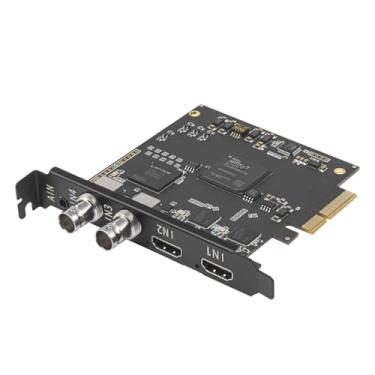 Imagem de UNISHEEN 4 canais 3G SDI HDMI captura de vídeo PCIeX4 cartão 1080p - funciona em 4 canais simultaneamente, suporta Linux/Win11, placa de captura de vídeo PCIe Quad HDMI SDI