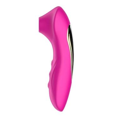 Imagem de Vibrador Estimulador Sugador de Clitóris e Mamilo Recarregável 10 frequências(PINK)