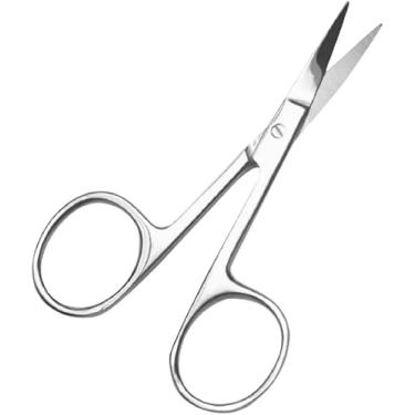 Imagem de Tesoura Profissional para Unhas, Sobrancelhas e Cílios, Aço Inoxidável