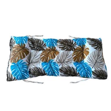 Imagem de Almofada Futon para cadeira e banco 120x60 cm Estampada - Riqueza Text