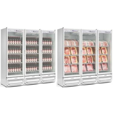 Imagem de Expositor de Bebidas Vertical 3 Portas GCBC1450 Branco Gelopar 110V