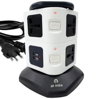Imagem de Torre de Tomada USB Multiplug para Mesa de Escritório e Computador