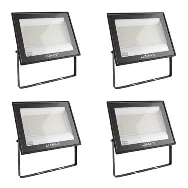 Imagem de Kit 4 Refletor LED retangular IP65 200W 3000k quente LUMANTI