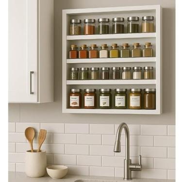 Imagem de PORTA TEMPERO MDF 60x60CM PRATELEIRA ORGANIZADOR SUPORTE DE TEMPERO XICARA COZINHA SALA