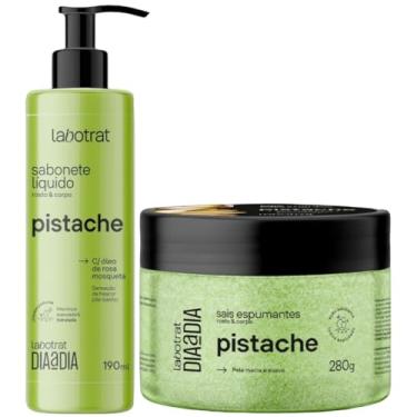Imagem de Kit Sabonete Liquido + Sais Corpo E Rosto Labotrat Dia A Dia Cheiro De Fruta Pistache 190ml