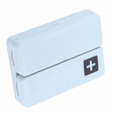 Imagem de Mingzhe Caixa de Medicamento Portátil Caixa de Comprimido Magnético Dobrável Organizador 7 Compartimentos Azul Verde Rosa Branco Cena Aplicável (Azul)
