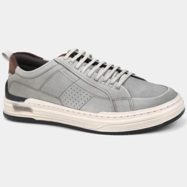 Imagem de Tênis Couro Democrata Denim Mike Masculino - Chumbo, 41