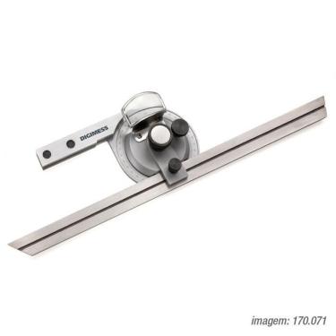 Imagem de Transferidor De Ângulos Com Lupa Régua 300Mm Com Certificado