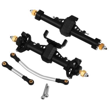 Imagem de Pothyes 1/24 Scale Plastic Nylon Axles Front and Rear Portal Axle Assembly w/New C Knuckle for Axial SCX24 90081 C10 Jeep 1/24 RC Crawler Upgrade