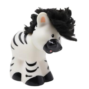 Imagem de Fisher-Price Replacement Part for Collectible Little People Noah's Ark or Zoo Playset K0475 - Replacement Zebra Figure with Touch and Feel Mane - Ladybug on Head